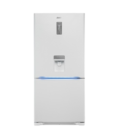 یخچال فریزر لئوکو مدل COMBI 85 internal 5 mode water dispenser سفید چرمی